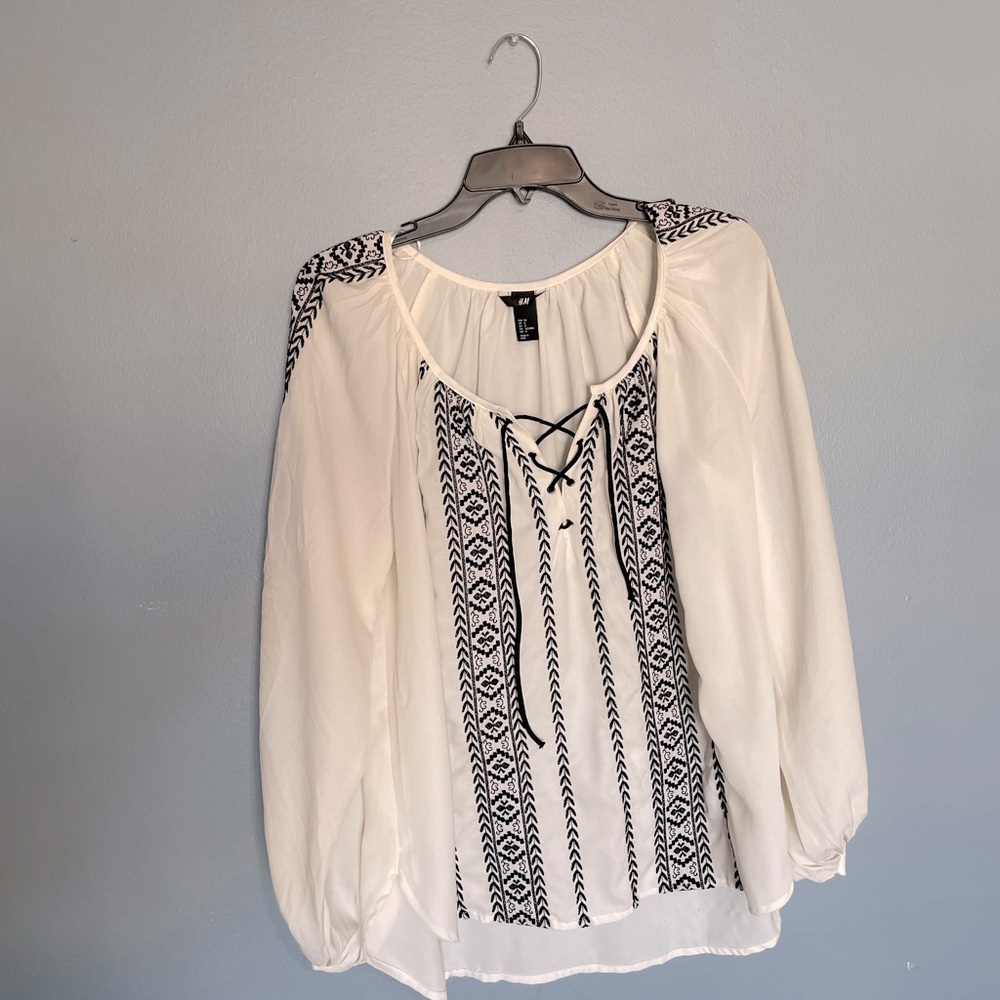 H&M loose blouse/ size 8/ fits 10